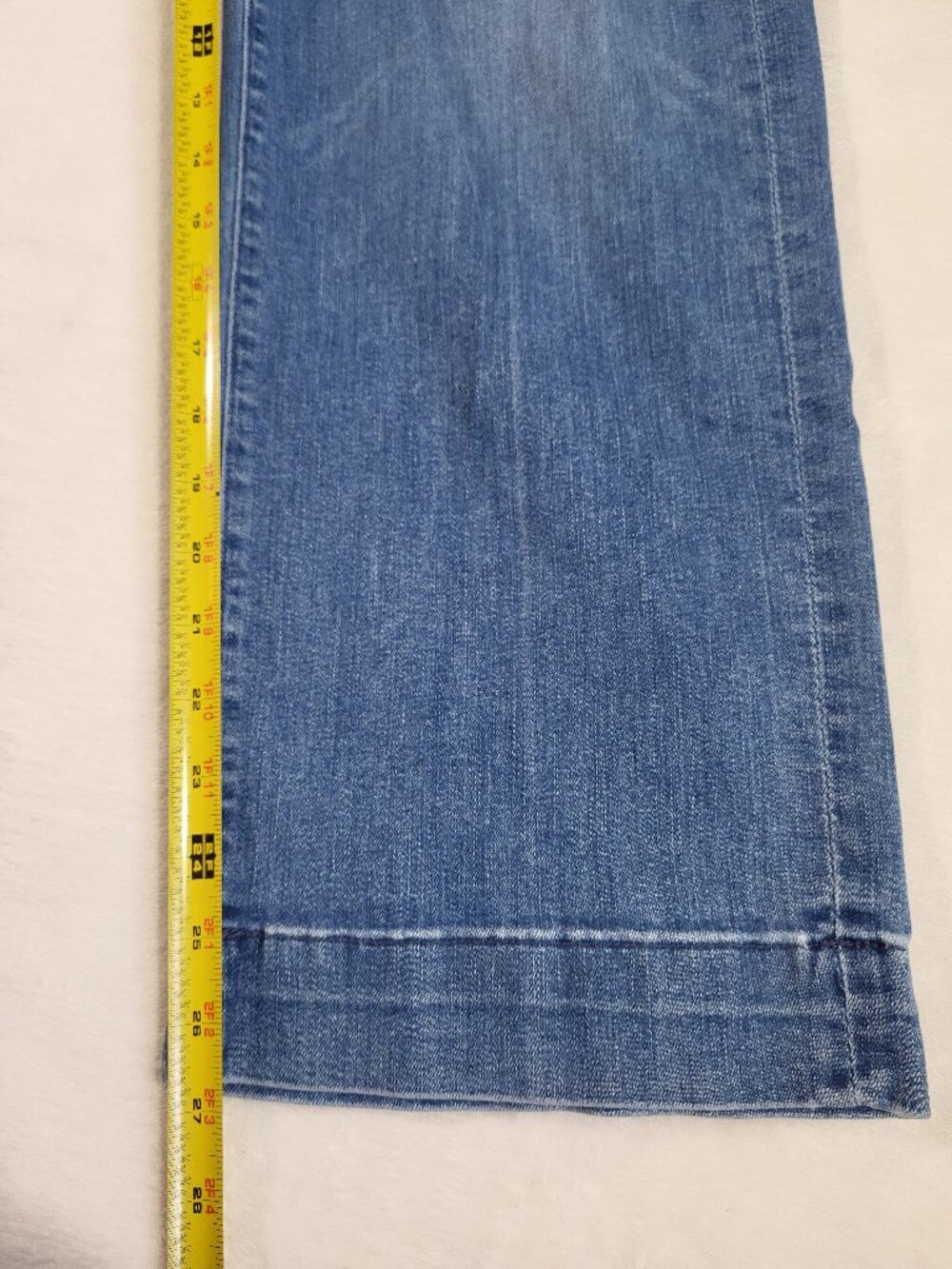Mother The Cinch Greaser Ankle Jeans in Sorry I'm Staring Wide Leg Boho Coastal - Picture 10 of 14